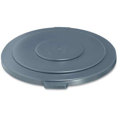 Rubbermaid Commercial Brute 55-Gallon Container Lid, 29.1" W/Dia, Gray, Plastic; High-density Polyethylene (HDPE) RCP265400GY